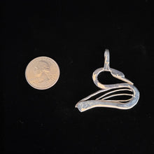 Sterling silver swan pendant by Tim Terry