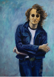 "John" reproduction from an original oil painting by Jaime Sweany
