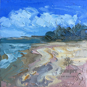 Mini Shoreline #45 (oil) by Diane Van Noord