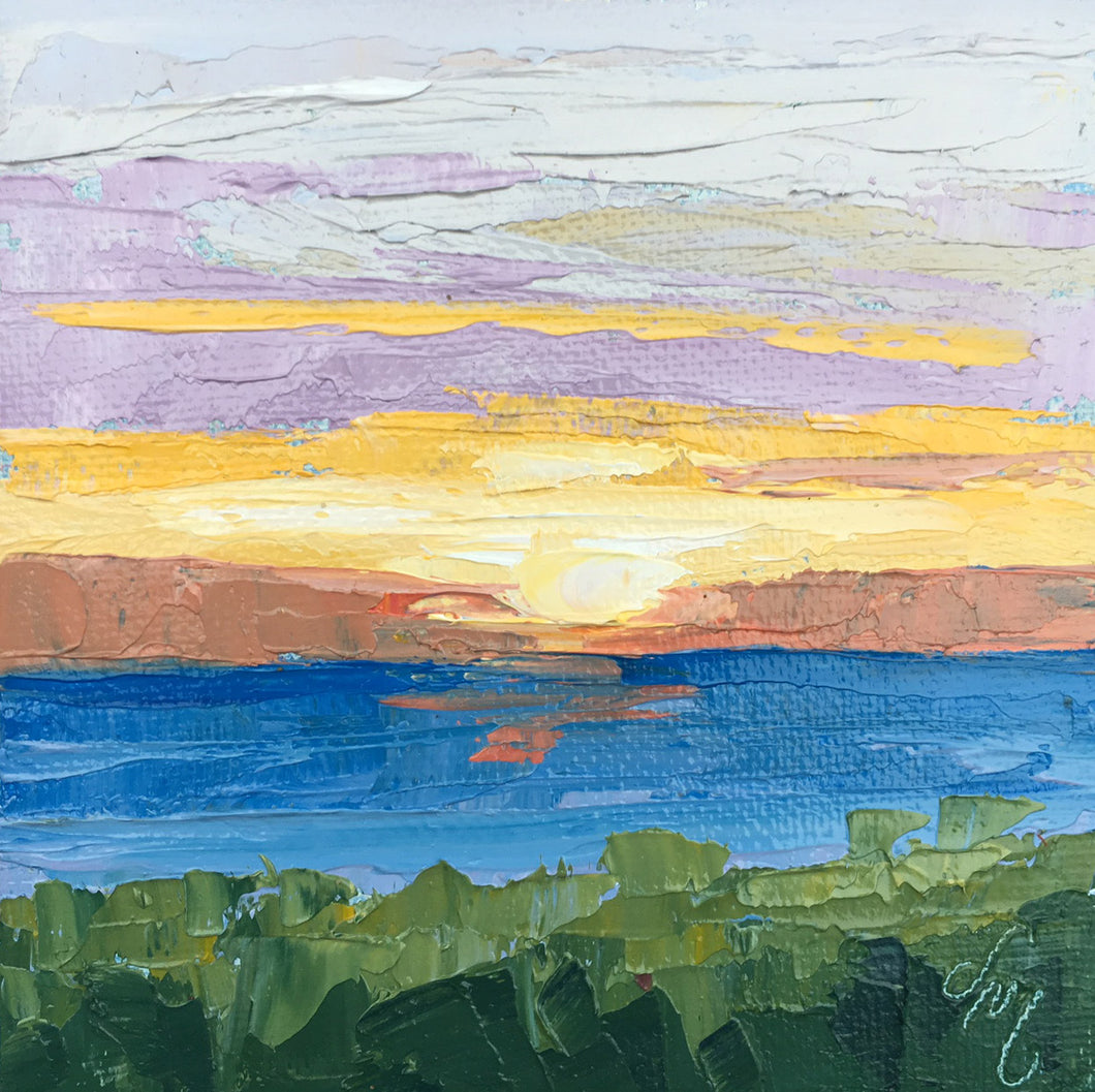 Mini Sunset #55 by Diane an Noord