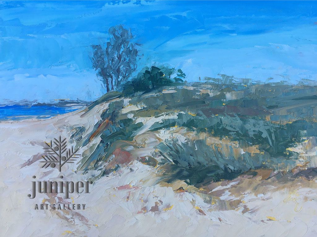 Dunescape, oil painting by Diane Van Noord