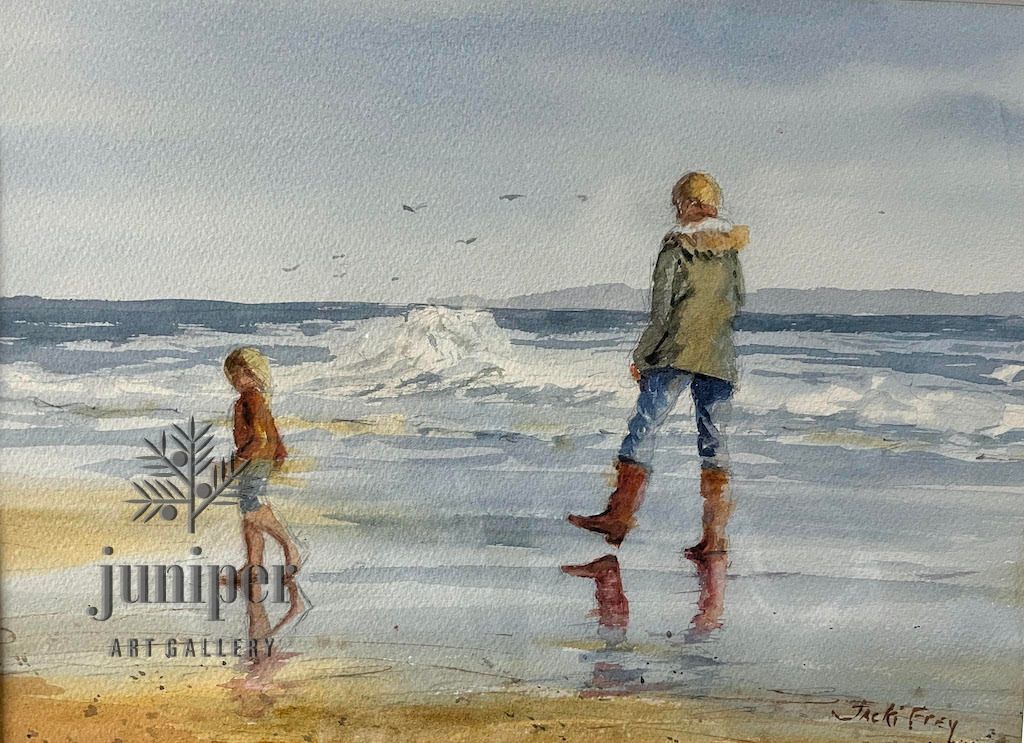 Walking the Beach by Jacki Frey