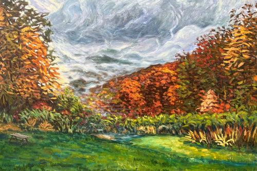 Fall Fog Rising at Brown County State Park by Grace (Butedma) Gonso