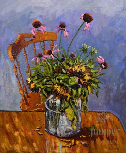 Sunflowers and Echinacea by Grace (Butedma) Gonso