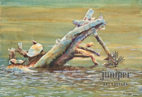 Griffy Lake Morning, giclee reproduction (1/100) from an original watercolor by Brian Gordy