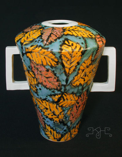 Fall Leaves Vase by Keith J. Hampton