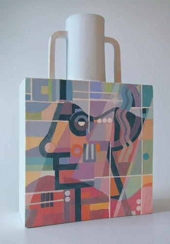 Male Profile Vase by Keith J. Hampton