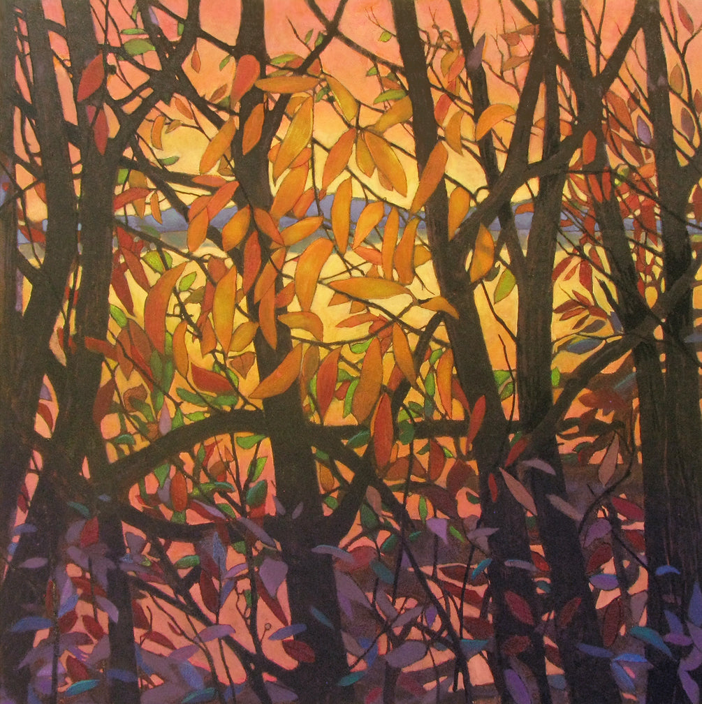 Riverview Through Leaves by Keith J. Hampton