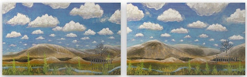 Southwest Landscape #1 & 2 (diptych) by Keith J. Hampton