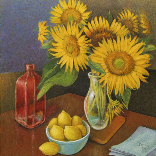 Still Life with Big Sunflowers by Keith J. Hampton