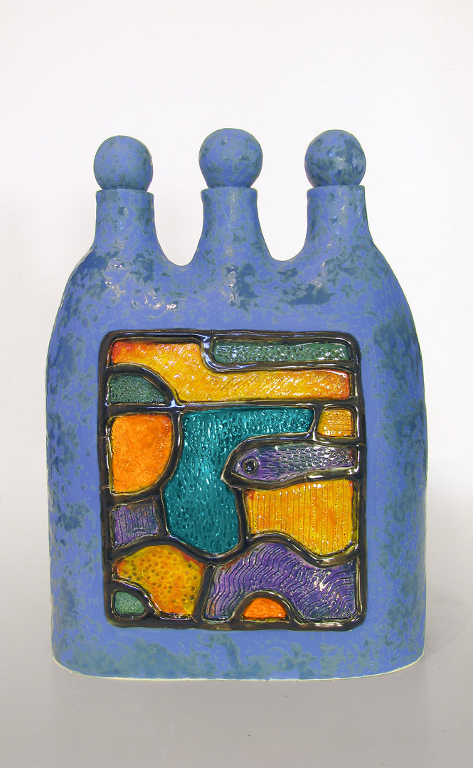 Three Neck Vase by Keith J. Hampton – Juniper Art Gallery