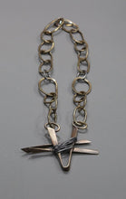 Brass & Sterling Silver Wrapped Pendant by Dena Hawes