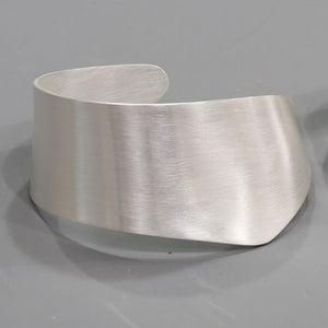 Brushed Sterling Silver Cuff Bracelet #1 by Dena Hawes