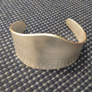 Brushed Sterling Silver Cuff Bracelet #1 by Dena Hawes
