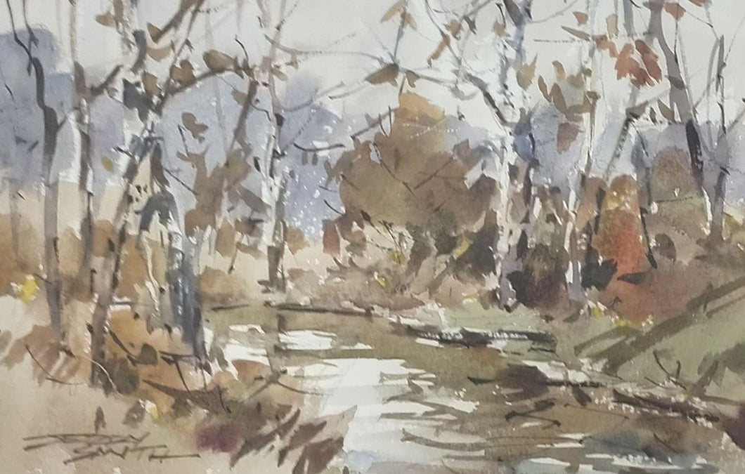 (Unframed) JS26-07 original watercolor by Jerry Smith