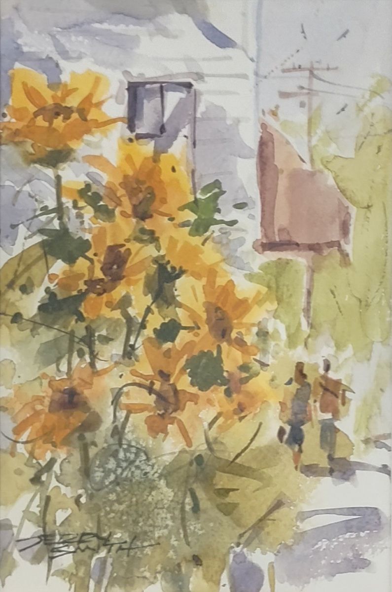 (Unframed) JS26-09 original watercolor by Jerry Smith