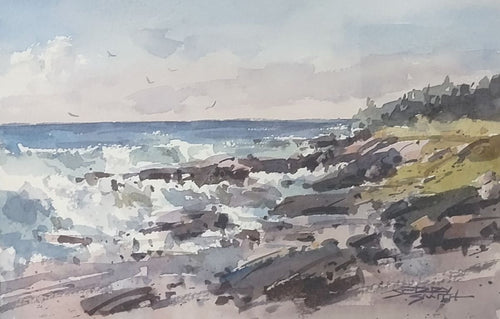 (Unframed) JS26-11 original watercolor by Jerry Smith