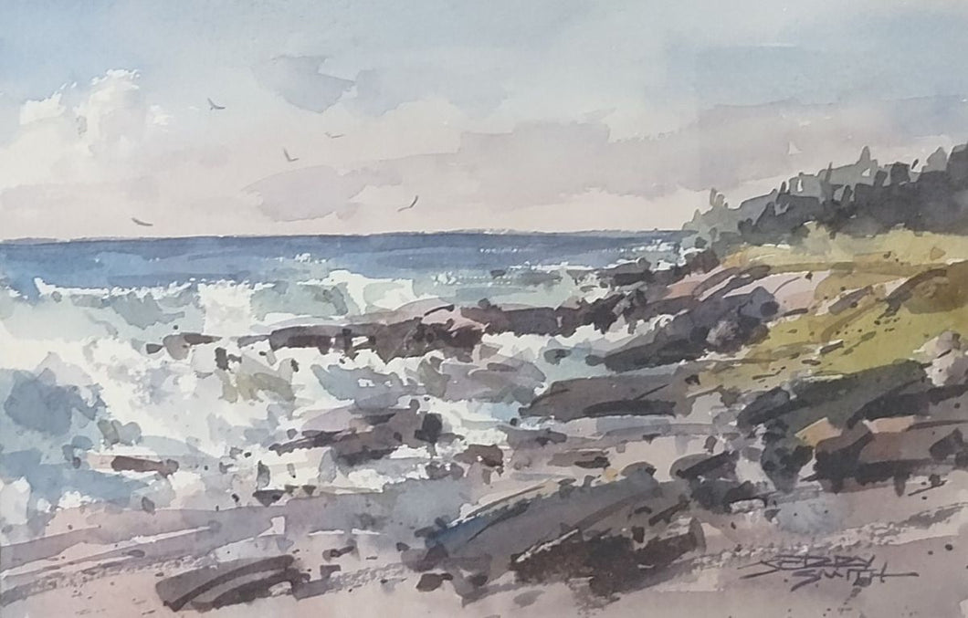 (Unframed) JS26-11 original watercolor by Jerry Smith