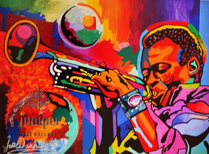 Miles Davis reproduction from painting by Joel Washington