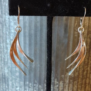 Sterling silver earrings by Lee Cohn