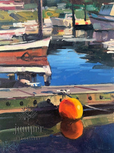 Buoy, oil painting by Wyatt LeGrand