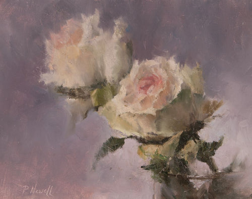 Paired Roses by Pamela C. Newell 