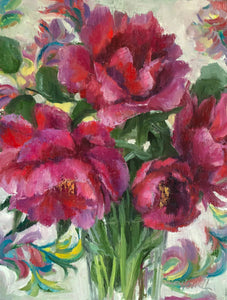 Peonies and Patterns by Pamela C. Newell