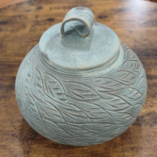 POMP- Carved Lidded Vessel