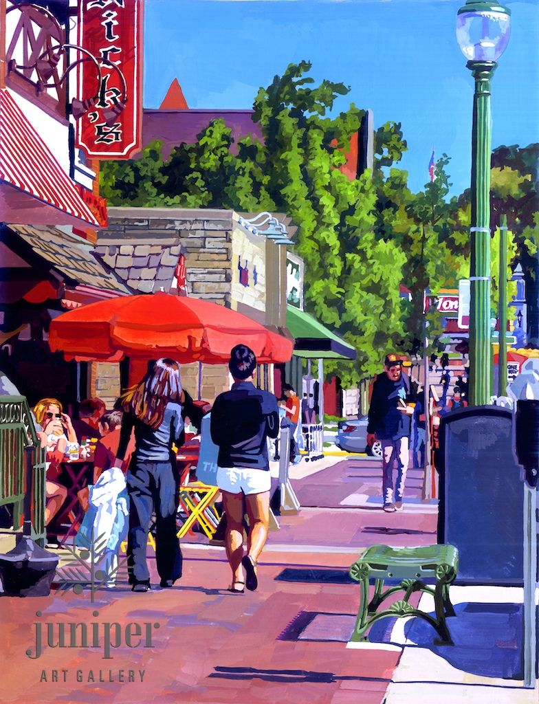 Nick's, Last Days of Summer (Reproduction), reproduction from original gouache painting by Tom Rhea