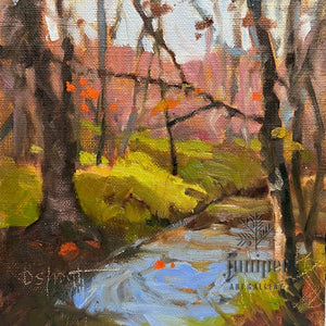 (Unframed) Autumn Creek by Donna Shortt
