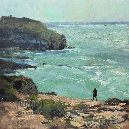 Brittany, Cap Fréhel (water, air, life), oil painting by Donna Shortt