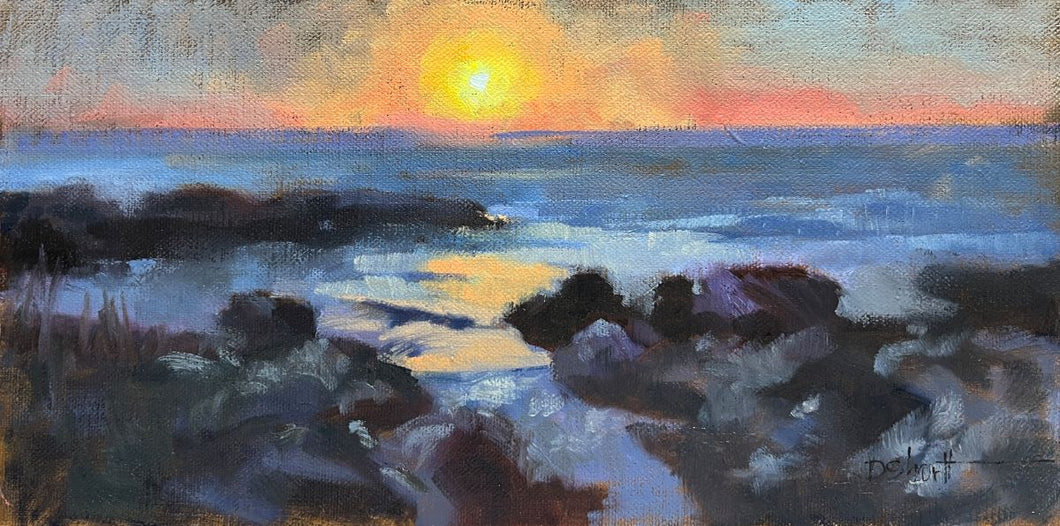 (Unframed) California Sunset by Donna Shortt