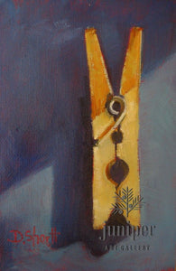 (Unframed) Clothes Pin by Donna Shortt