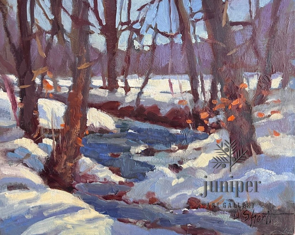 (Unframed) Frozen Creek by Donna Shortt