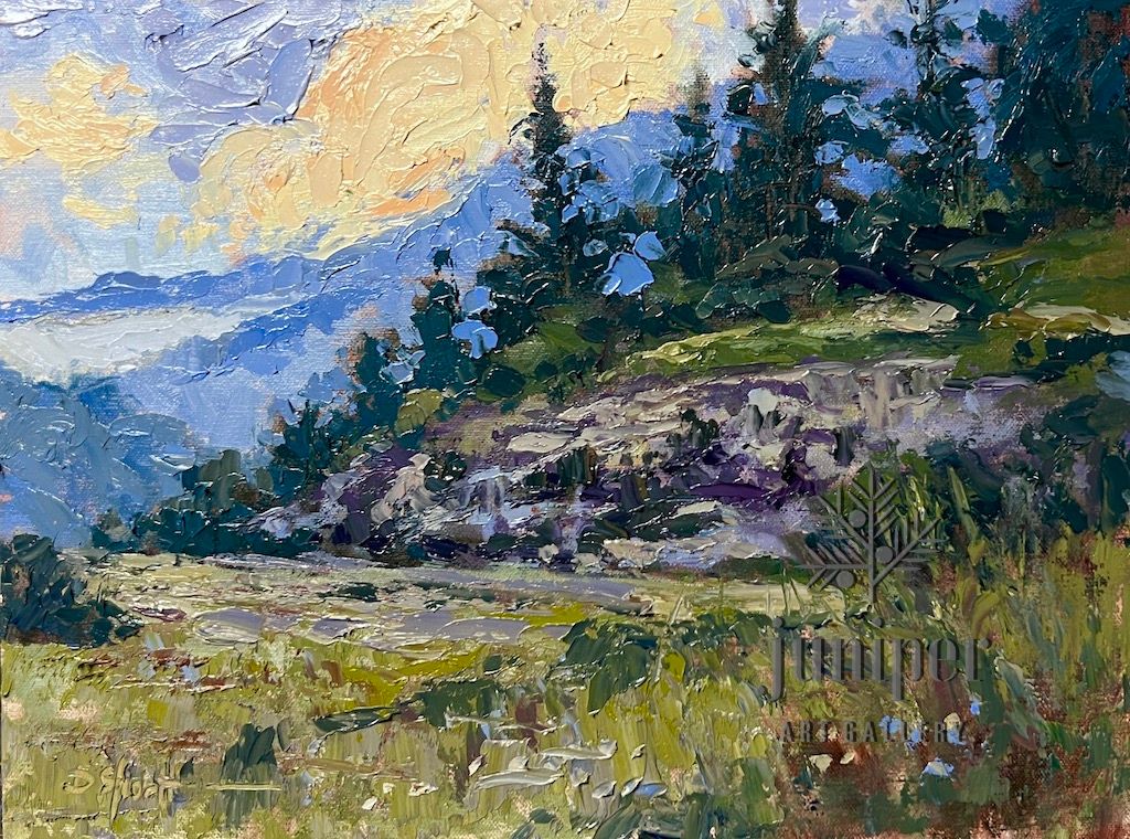 (Unframed) Highlands Morning by Donna Shortt