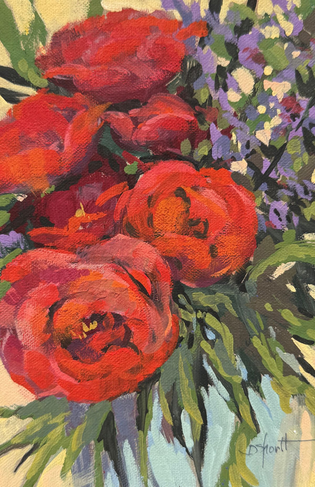 (Unframed) Lilly's Roses by Donna Shortt