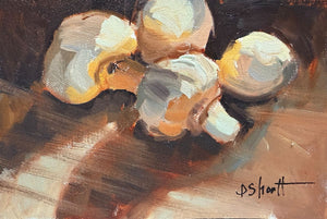 (Unframed) Mushroom Prep by Donna Shortt
