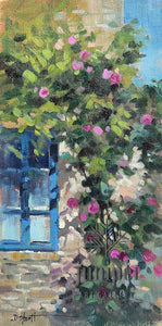 (Unframed) Rose Wall by Donna Shortt
