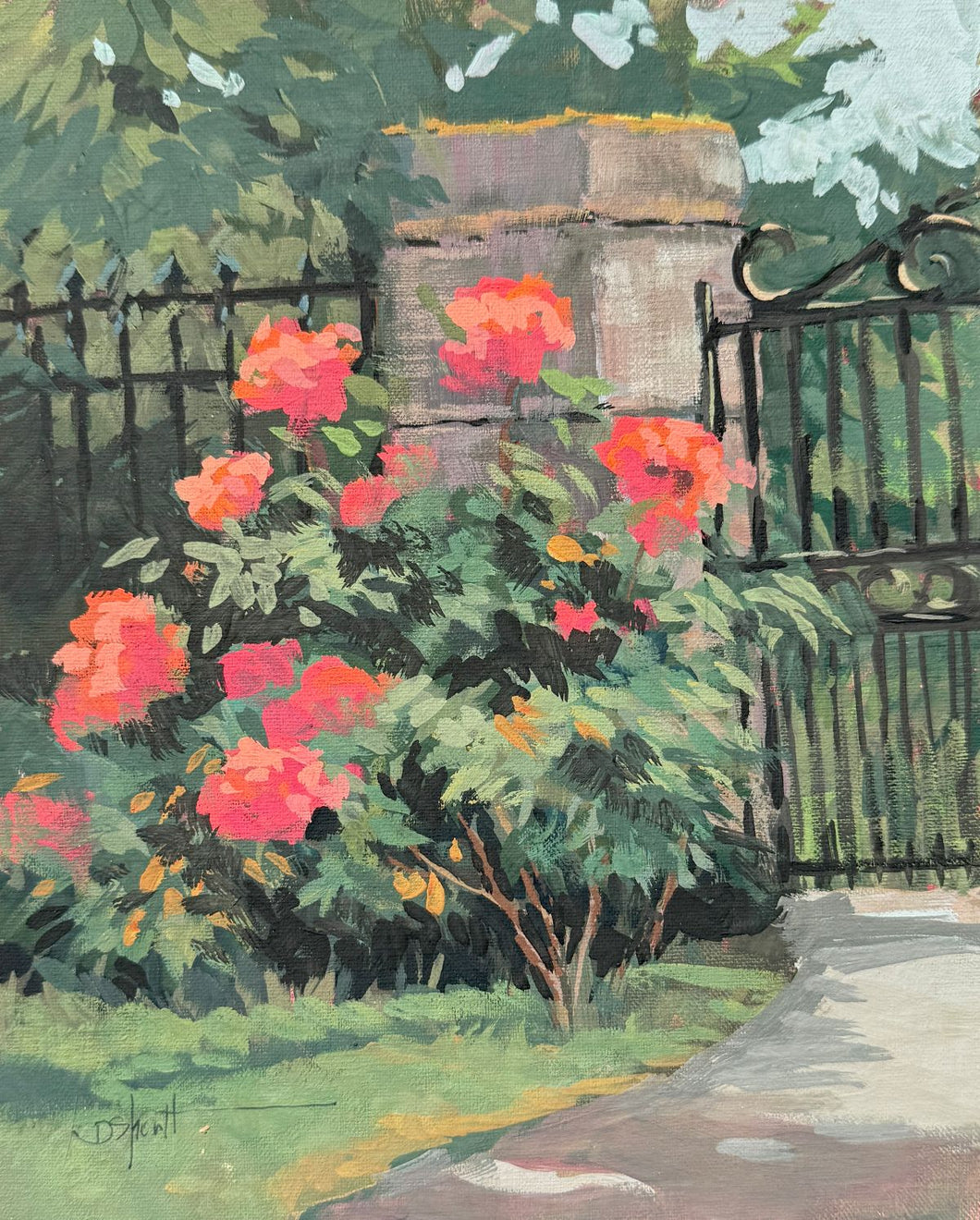 (Unframed) Rouge at the Gate by Donna Shortt