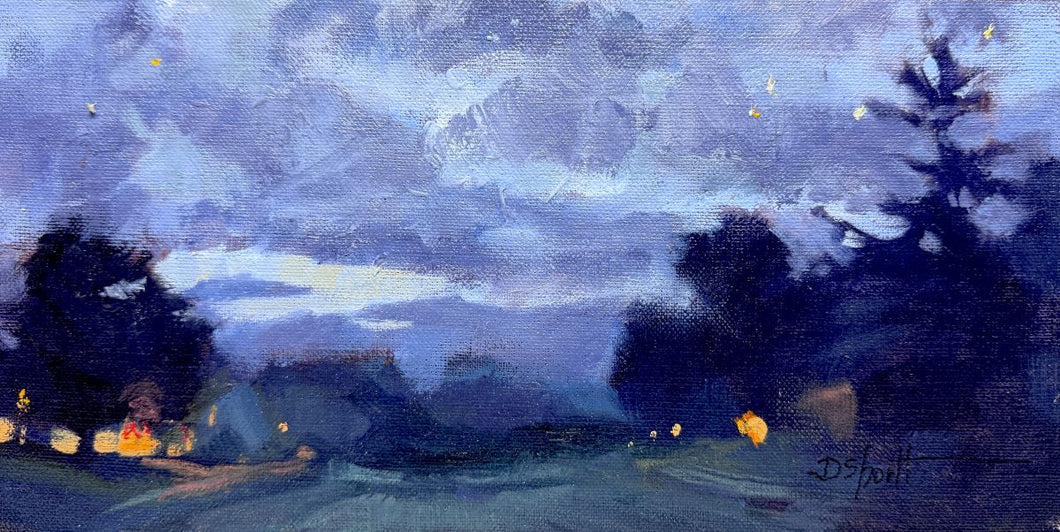 (Unframed) Stars Come Out at Night by Donna Shortt