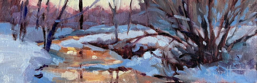 (Unframed) Winter Twilight by Donna Shortt