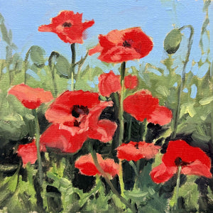 (Unframed) Poppy Time by Donna Shortt