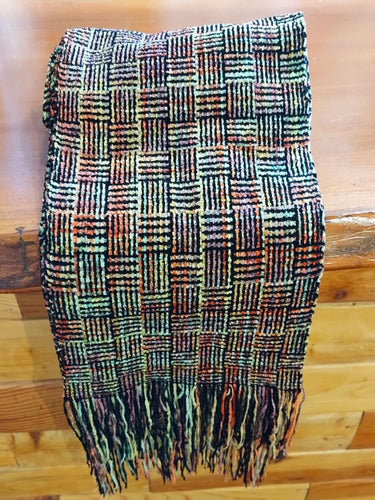 Woven chenille scarf by Diane Street