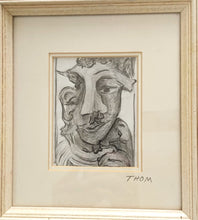 Portrait, pencil drawing by John Thom.
