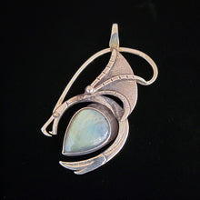 Sterling silver dragon pendant with labradorite stone by Tim Terry