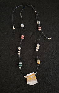 Handcrafted ocean jasper necklace by Dayana Ferrera 