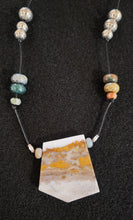 Handcrafted ocean jasper necklace by Dayana Ferrera 