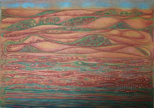 Methane from Landfills is a signed reproduction from the original painting by David J Emerson Young. 