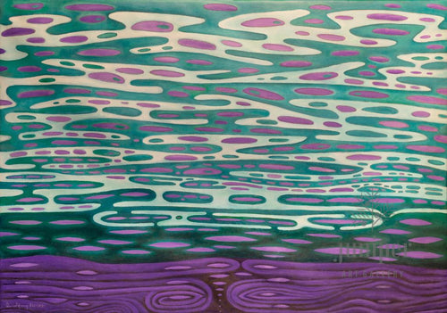 Methane from Shallow Shelves is a signed reproduction from the original painting by David J Emerson Young. 