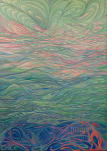 Sea Water Warming is a signed reproduction from the original painting by David J Emerson Young. 